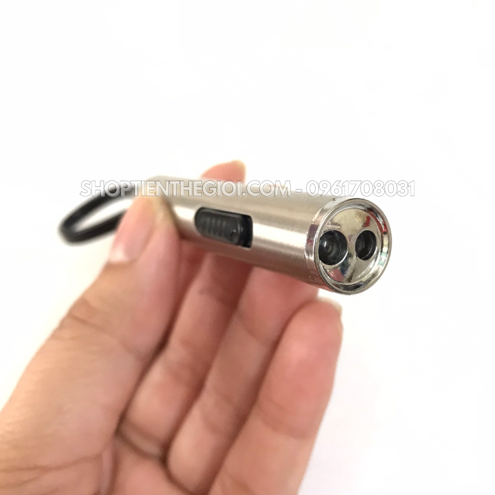 Đèn Pin Led 2 Bóng Ánh Sáng Tím Soi Tiền Tem, Vé Số